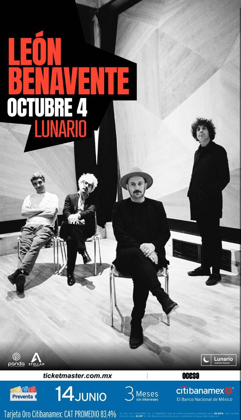 León Benavente celebrará aniversario de 10 años con un espectacular  concierto en el Lunario! - ContraRéplica - Noticias