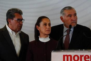 Claudia Sheinbaum se suma al proyecto de reformas de AMLO en inicio de campaña