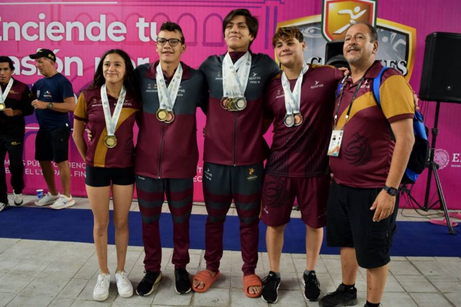 Delegación mexiquense de natación conquista 37 medallas en los Juegos Nacionales CONADE 2024