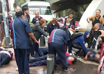 Atropellan a seis trabajadores del IPN durante bloqueo en Azcapotzalco