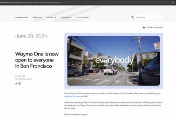 Waymo One anunció disponibilidad para todos en San Francisco
