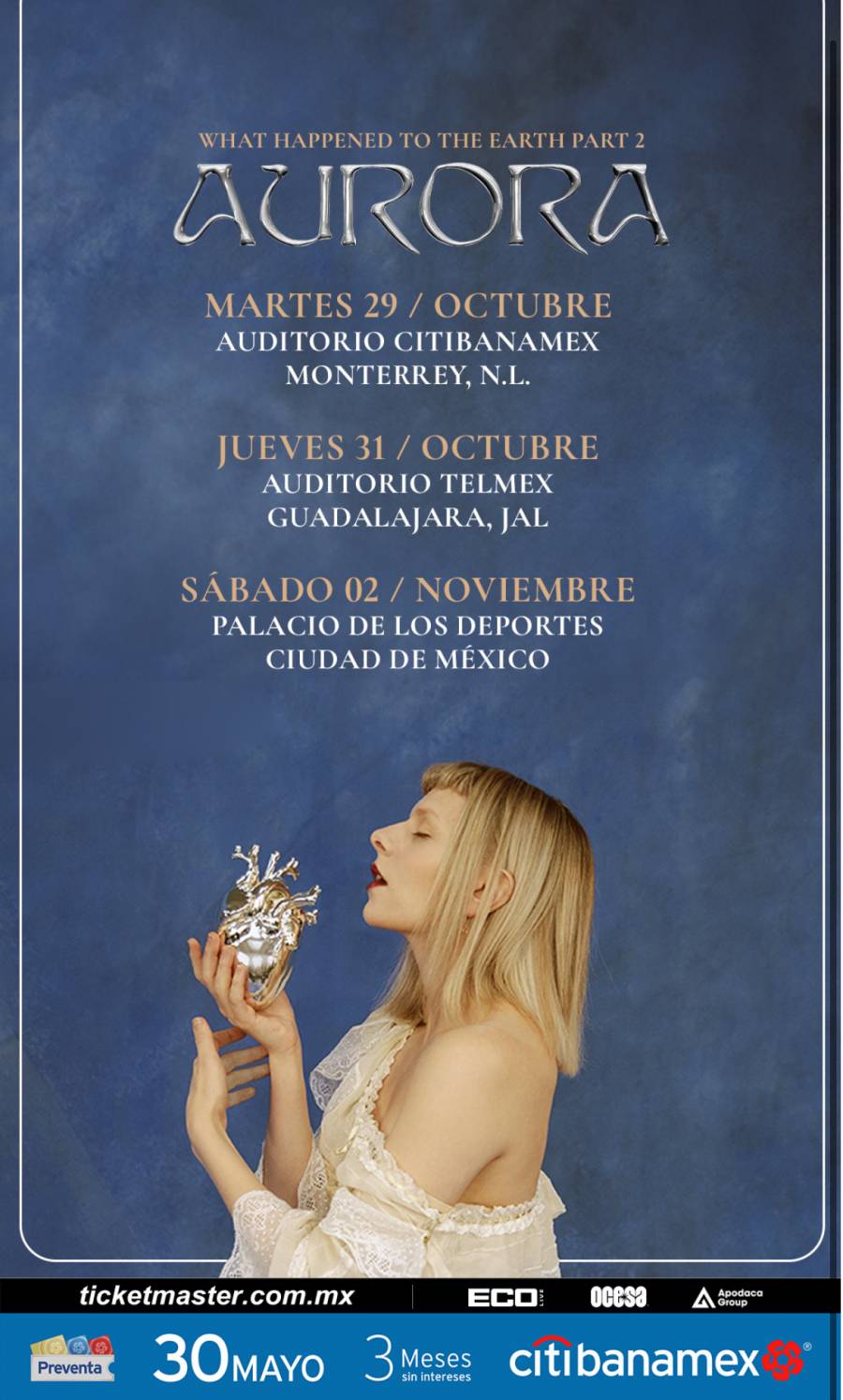 Aurora vuelve a México con su nueva gira  WHAT HAPPENED TO THE HEARTH? PART 2 TOUR
