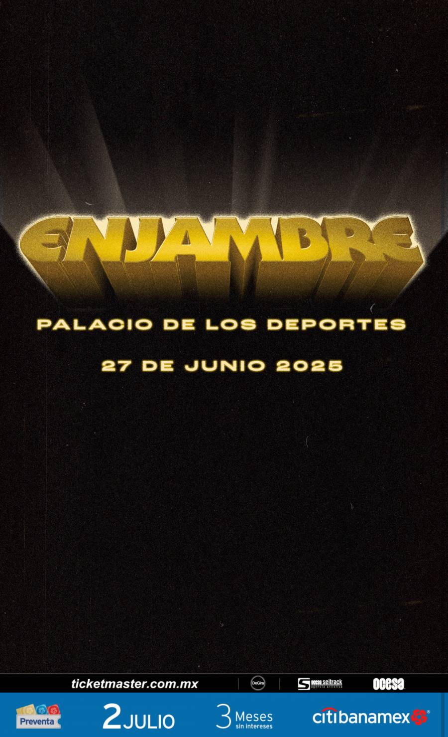 Enjambre se presentará en el Palacio de los deportes