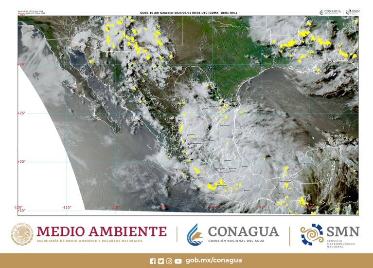Se pronostican lluvias extraordinarias en Hidalgo, Puebla, Querétaro, San Luis Potosí y Veracruz por Depresión Tropical 3