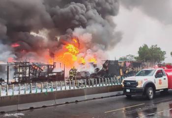 VIDEO: Se registra fuerte incendio entre la GAM y Nezahualcóyotl