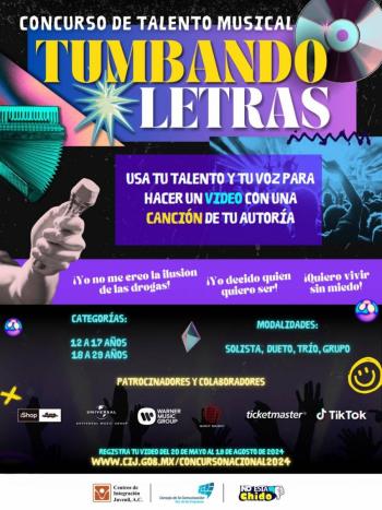 Lanzan concurso de talento musical “Tumbando letras”