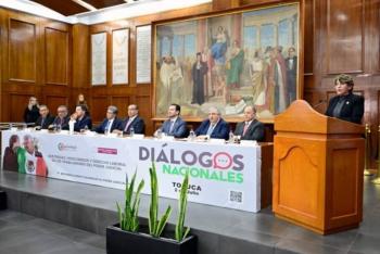 Delfina Gómez participa en el Diálogo Nacional sobre la Reforma Judicial