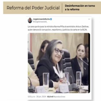 Reforma del Poder Judicial enfrenta campaña para desacreditarla: Vilchis