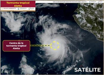 Alertan formación de la tormenta tropical Aletta; prevén lluvias en Jalisco, Colima y Michoacán