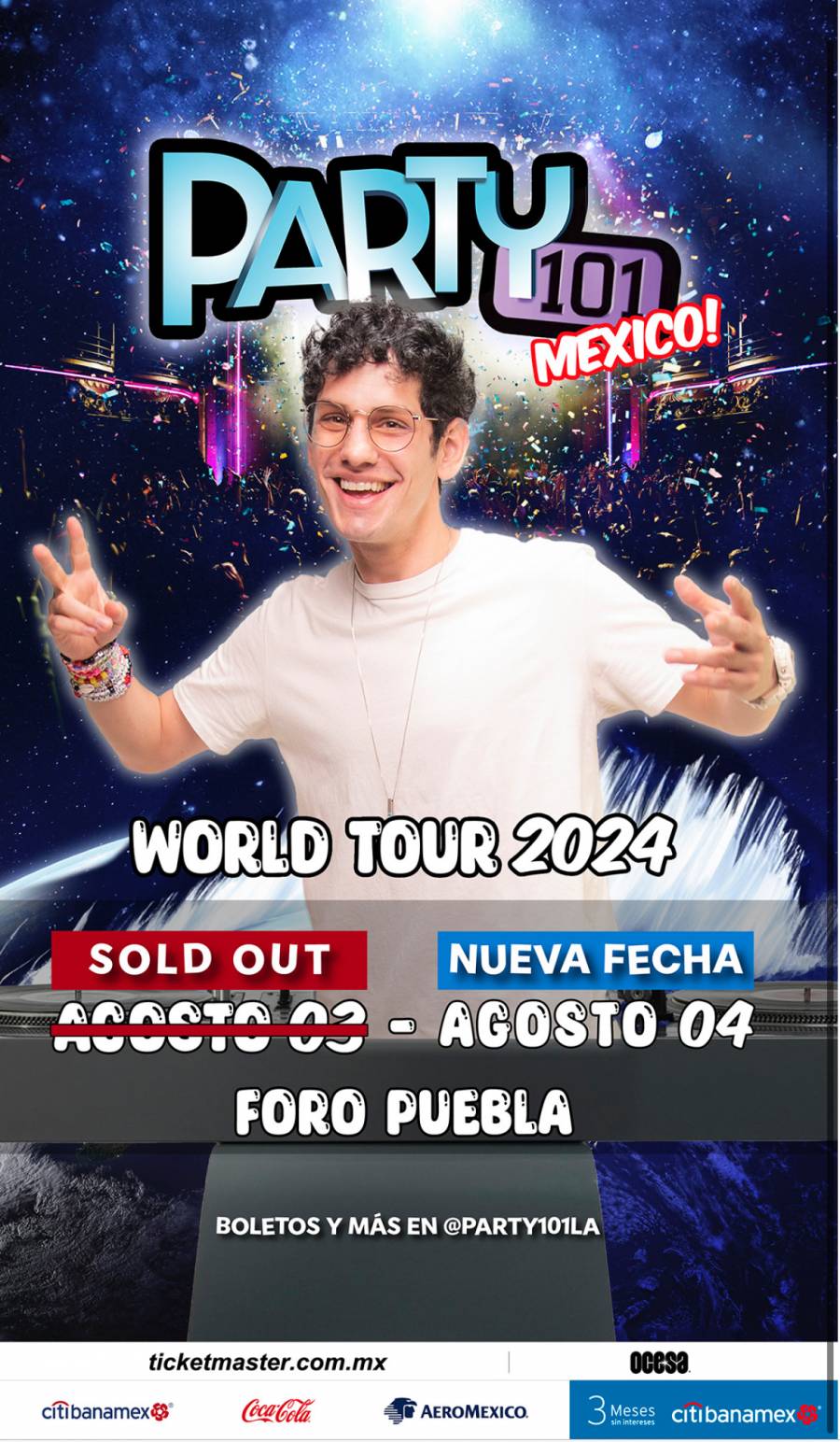 Nueva fecha de Party 101  ¡Revive la nostalgia con Matt Bennett en su segunda fecha en la CDMX!